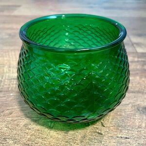 Vintage EO Brody Co. Emerald Green Glass Bowl